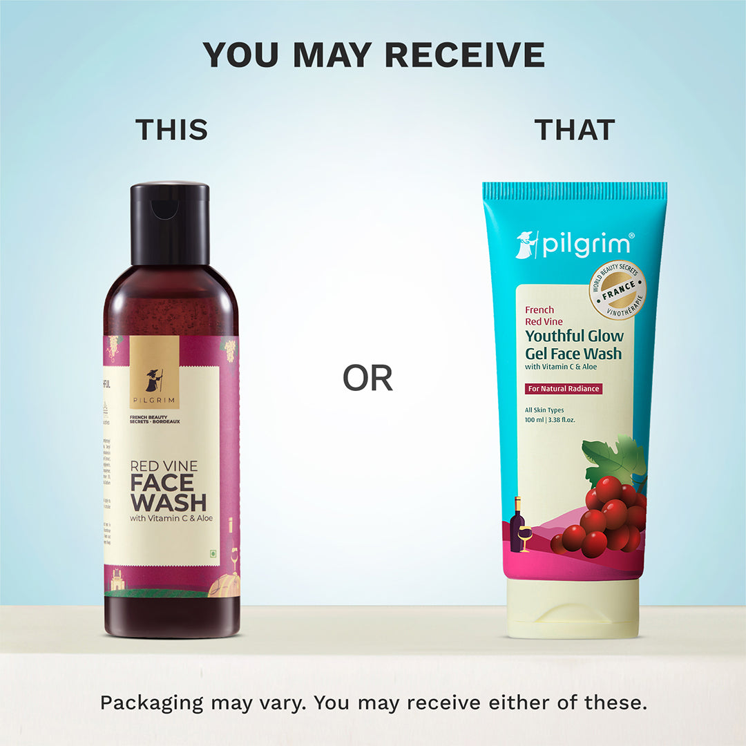 French Red Vine Youthfull Glow Gel Face Wash Vitamin C & Aloe