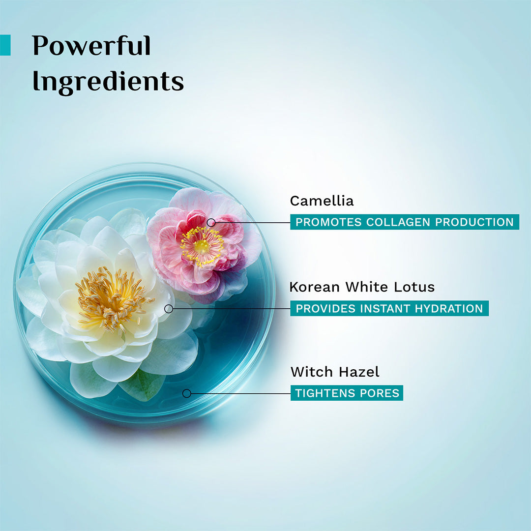 White Lotus Natural Face Mist & Toner with Camellia & Witch Hazel