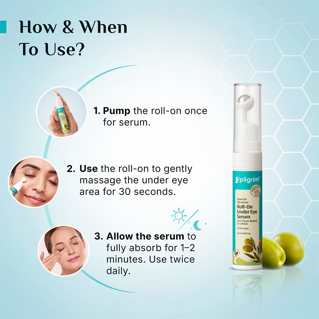Squalane Roll-On Under Eye Serum | 15.0 ml