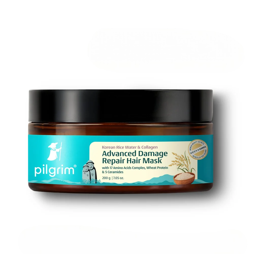 Korean Rice Water & Collagen Hair Mask for Damaged-Looking Hair