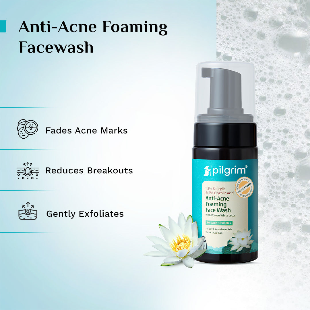 1.5% Salicylic & 2% Glycolic Acid Anti-Acne Foaming Face Wash