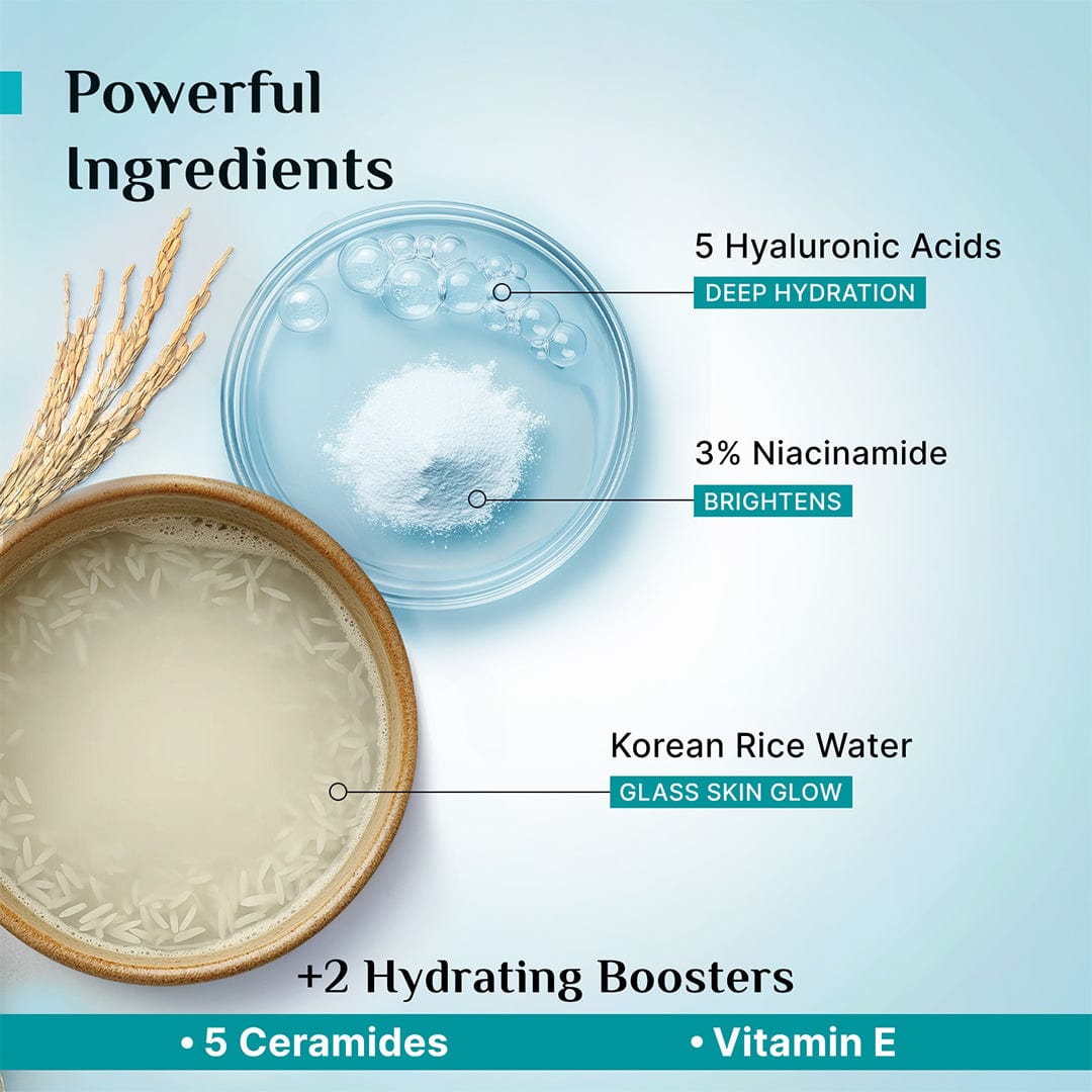 Korean Rice Water Hydra Glow Moisturizer - 100gm