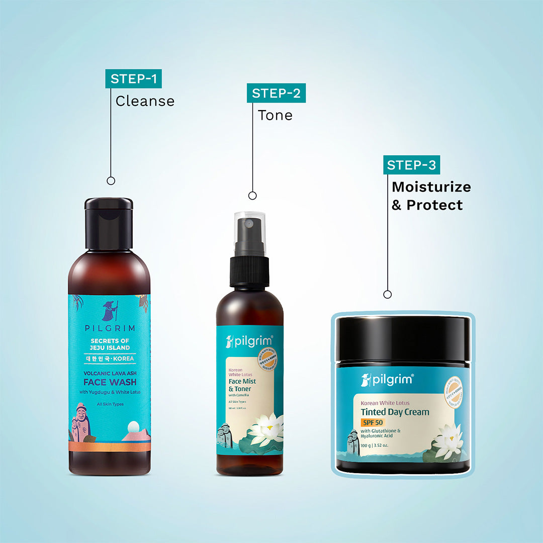 White Lotus Day Cream SPF 50 (PA+++) with Camellia & Yugdugu